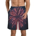 thumbnail image 1 of Logiee Fireworks3 Print Mens Swim Trunks Quick Dry Board Shorts,Breathable Hawaii Beach Shorts Swimwear Bathing Suits-Small, 1 of 6