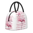 thumbnail image 1 of Logiee Flamingo Print Lunch Bag for Women & Men,Adult Insulated Lunch Box,Food Lunch Containers,Reusable High Capacity Lunch Tote Bags for Work, Travel, Outdoor, 1 of 9
