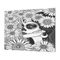 thumbnail image 1 of Logiee Floral Sugar Skull Portrait Print Canvas Wall Art,Canvas Picture Prints with Frame, Wall Art Decorative,Canvas Decorative,Suitable for Living Room Bedroom Office Room 30x40, 1 of 6
