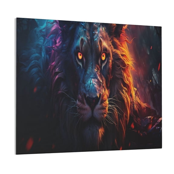 Logiee Forest Cool Lion Print Canvas Wall Art ,Art Poster,Canvas Decorative Picture,Decor Wall Pictures for Living Room Bedroom Bathroom,Ready to Hang