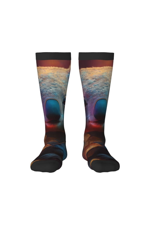 Forest Koala Print Gift Stocking Stuffers,Adult Stockings,Novelty Socks,Funny Socks Birthday Running Walking Sleeping