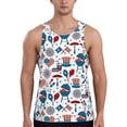 thumbnail image 1 of Logiee Fourth Of July Party Print Men's Workout Tank Top,Quick Dry Workout Tank Top,Gym Muscle Tee,Fitness Bodybuilding Sleeveless T Shirt-3X-Large, 1 of 7