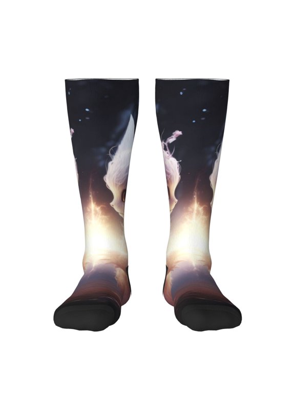 Fox Couple Print Gift Stocking Stuffers,Adult Stockings,Novelty Socks,Funny Socks Birthday Running Walking Sleeping