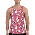thumbnail image 1 of Logiee French Bulldog And Heart Print Men's Workout Tank Top,Quick Dry Workout Tank Top,Gym Muscle Tee,Fitness Bodybuilding Sleeveless T Shirt-Medium, 1 of 7