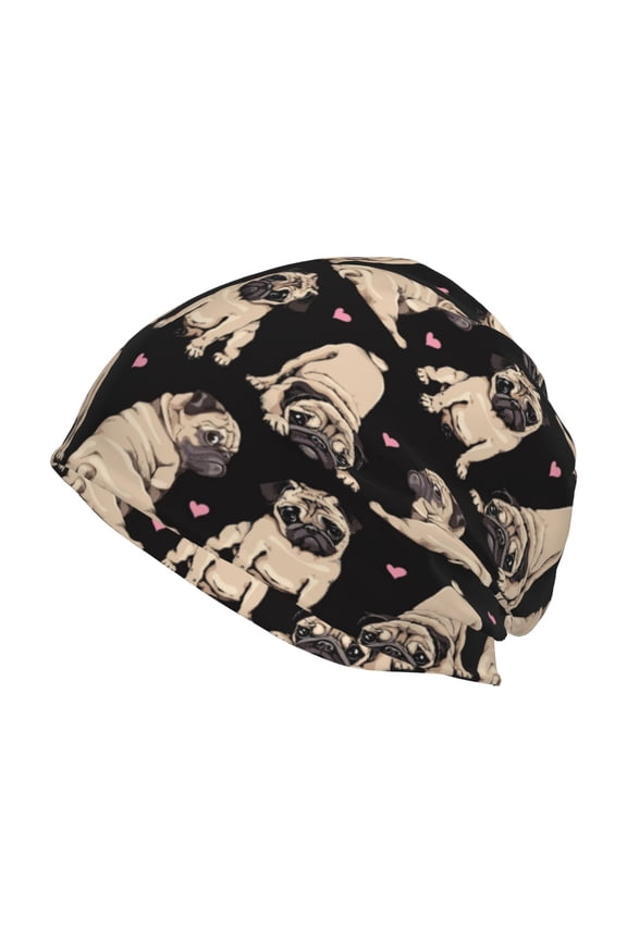 French Bulldog Print Unisex Knit Beanie for Men Women Winter Hat,Beanies Skull Caps