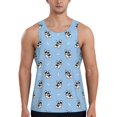 thumbnail image 1 of Logiee French Bulldog Puppy Print Men's Workout Tank Top,Quick Dry Workout Tank Top,Gym Muscle Tee,Fitness Bodybuilding Sleeveless T Shirt-X-Large, 1 of 7