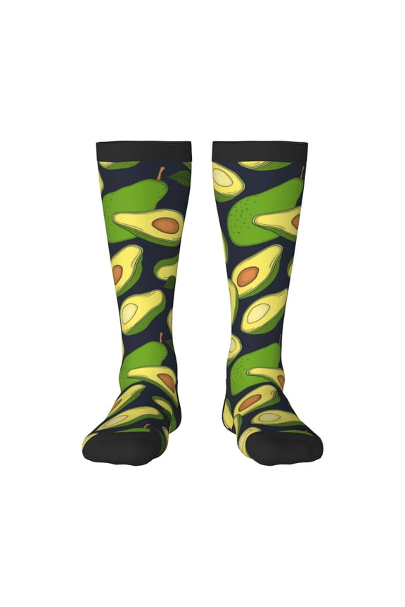 Fresh Avocado Print Gift Stocking Stuffers,Adult Stockings,Novelty Socks,Funny Socks Birthday Running Walking Sleeping