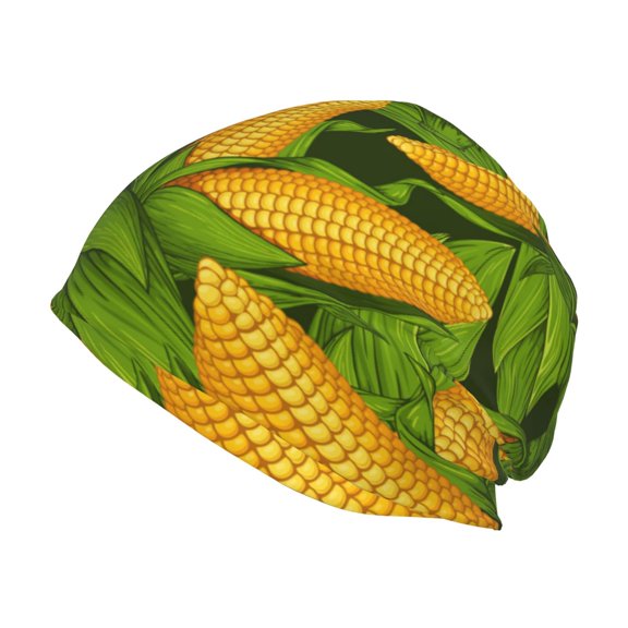 Logiee Fresh Corn 1 Print Unisex Knit Beanie for Men Women Winter Hat,Beanies Skull Caps