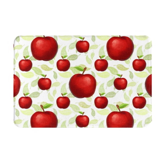 Logiee Fruit Apples Print Welcome Mats for Entryway,Door Mat for Front Door,Entry Mat,Doormat for Garden, Garage, Patio, Home, Porch Decor