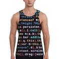 thumbnail image 1 of Logiee Function Source Code1 Print Men's Workout Tank Top,Quick Dry Workout Tank Top,Gym Muscle Tee,Fitness Bodybuilding Sleeveless T Shirt-Small, 1 of 7