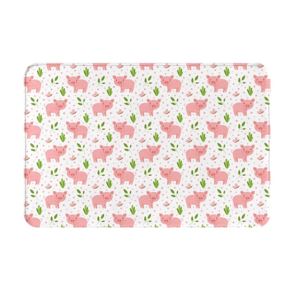Logiee Funny Little Pigs Print Welcome Mats for Entryway,Door Mat for Front Door,Entry Mat,Doormat for Garden, Garage, Patio, Home, Porch Decor