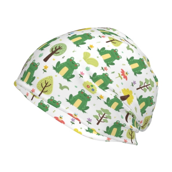 Logiee Funny Toad Print Unisex Knit Beanie for Men Women Winter Hat,Beanies Skull Caps
