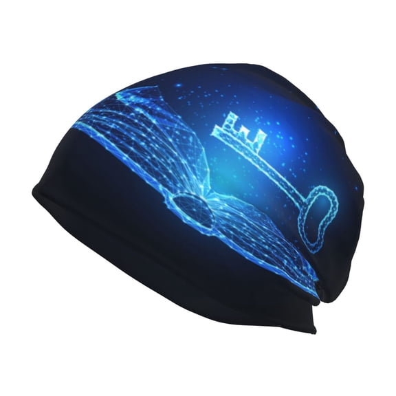 Logiee Futuristic Book Knowledge Print Unisex Knit Beanie for Men Women Winter Hat,Beanies Skull Caps