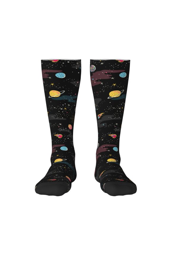 Galaxy Print Gift Stocking Stuffers,Adult Stockings,Novelty Socks,Funny Socks Birthday Running Walking Sleeping