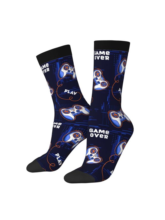 Game Pads Print Adult Socks for Men & Women,Calf Socks, Ankle Socks,Boots Socks,Breathable Casual Sock,Unisex Crew Socks