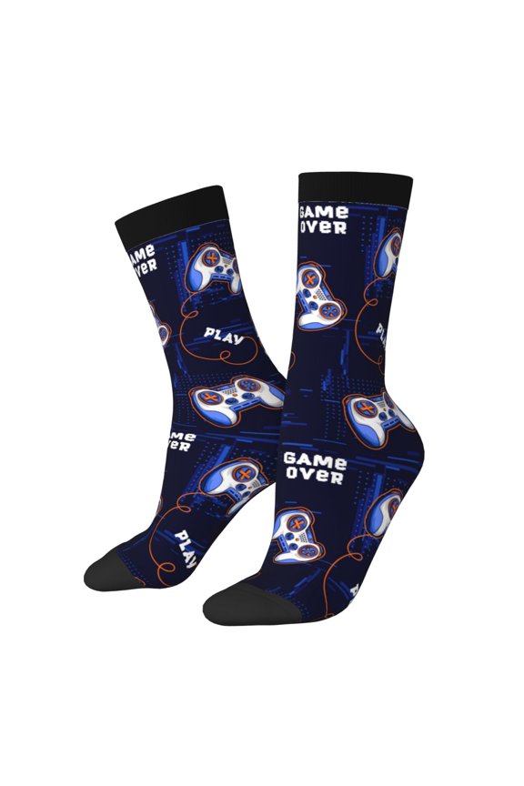 Game Pads Print Adult Socks for Men & Women,Calf Socks, Ankle Socks,Boots Socks,Breathable Casual Sock,Unisex Crew Socks