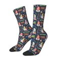 thumbnail image 1 of Logiee Garden Gnomes Print Adult Socks for Men & Women,Calf Socks, Ankle Socks,Boots Socks,Breathable Casual Sock,Unisex Crew Socks, 1 of 6