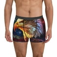 thumbnail image 1 of Logiee Geometric American Bald Eagle Print Mens Boxer Briefs,Boxer Briefs for Men,Breathable Stretch Underwear,Boys Boxer Briefs-X-Large, 1 of 5