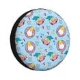 thumbnail image 1 of Logiee Gnome Pool Party Print Spare Tire Cover, Universal Wheel Protectors,Waterproof Dust-Proof UV Sun Wheel Tire Cover,Fit for SUV, RV, Travel Trailer, Truck-17 inch, 1 of 6