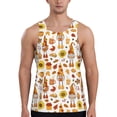 thumbnail image 1 of Logiee Gnomes Autumn Harvest Print Men's Workout Tank Top,Quick Dry Workout Tank Top,Gym Muscle Tee,Fitness Bodybuilding Sleeveless T Shirt-Small, 1 of 7