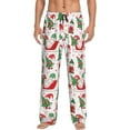 thumbnail image 1 of Logiee Gnomes Merry Christmas Print Pajama Pants for Men,Men’s Pajama Bottoms,Mens PJ Pants with Pockets & Button Fly-Small, 1 of 6