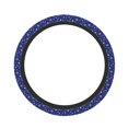 thumbnail image 1 of Logiee Golden Snowflakes Royal Blue Print Breathable Elastic Steering Wheel Cover, Non-Slip Stretch Steering Wheel Protector,Universal 15 Inch Fit Auto, Suvs, Truck, 1 of 6
