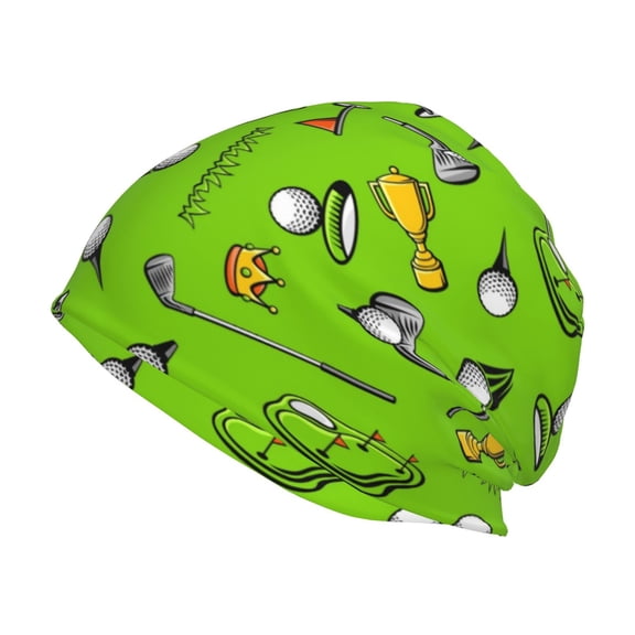 Logiee Golf Sport Club Print Unisex Knit Beanie for Men Women Winter Hat,Beanies Skull Caps