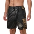 thumbnail image 1 of Logiee Gothic Raven Portrait Print Men's Swim Trunk,Quick Dry Board Shorts ,Men's Swim Trunks with Compression Liner, Bathing Suits with Pockets-Large, 1 of 6
