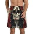 thumbnail image 1 of Logiee Gothic Skull With Roses Print Mens Swim Trunks Quick Dry Board Shorts,Breathable Hawaii Beach Shorts Swimwear Bathing Suits-X-Large, 1 of 6