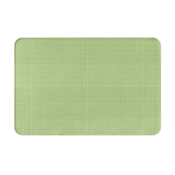 Logiee Green Gingham Print Welcome Mats for Entryway,Door Mat for Front Door,Entry Mat,Doormat for Garden, Garage, Patio, Home, Porch Decor