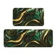 thumbnail image 1 of Logiee Green Marble Print Kitchen Mats for Floor Sets of 2,Waterproof Kitchen Rugs,Non Slip Comfort Standing Mat Rug for Home,Runner,Sink,Office,Laundry, 1 of 6