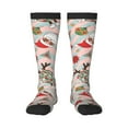 thumbnail image 1 of Logiee Groovy Retro Santa Print Gift Stocking Stuffers,Adult Stockings,Novelty Socks,Funny Socks Birthday Running Walking Sleeping, 1 of 6