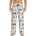 thumbnail image 1 of Logiee Halloween Dachshund Print Pajama Pants for Men,Men’s Pajama Bottoms,Mens PJ Pants with Pockets & Button Fly-Small, 1 of 6