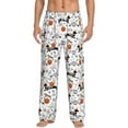thumbnail image 1 of Logiee Halloween Dachshund Print Pajama Pants for Men,Men’s Pajama Bottoms,Mens PJ Pants with Pockets & Button Fly-X-Large, 1 of 6