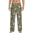thumbnail image 1 of Logiee Halloween Mummy Gnome Print Pajama Pants for Men,Men’s Pajama Bottoms,Mens PJ Pants with Pockets & Button Fly-Small, 1 of 6