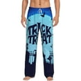 thumbnail image 1 of Logiee Halloween Trick Or Treat Print Pajama Pants for Men,Men’s Pajama Bottoms,Mens PJ Pants with Pockets & Button Fly-Large, 1 of 6