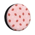 thumbnail image 1 of Logiee Hand Drawn Strawberry Print Spare Tire Cover, Universal Wheel Protectors,Waterproof Dust-Proof UV Sun Wheel Tire Cover,Fit for SUV, RV, Travel Trailer, Truck-17 inch, 1 of 6