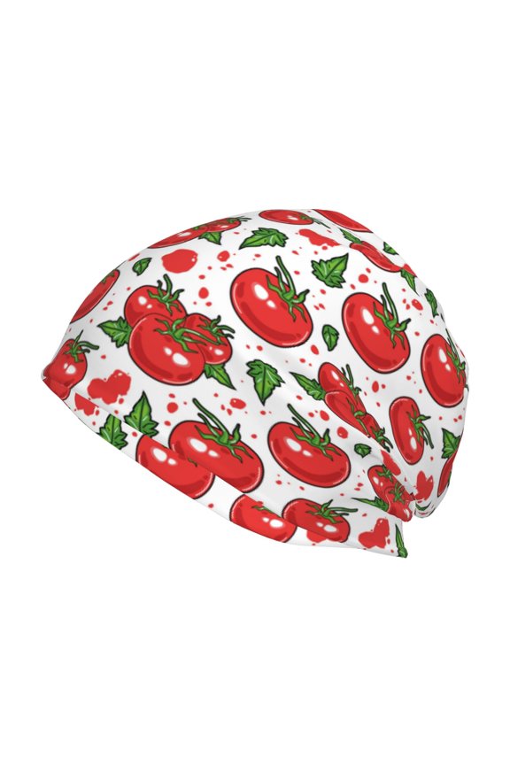 Hand Drawn Tomatoes Print Unisex Knit Beanie for Men Women Winter Hat,Beanies Skull Caps