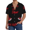 thumbnail image 1 of Logiee Happy Halloween2 Print Men's Button Down Shirts Short Sleeve, Summer Beach Shirts,Vacation Wedding Shirts,Men's Casual Button-Down Shirts with Pocket-X-Large, 1 of 5