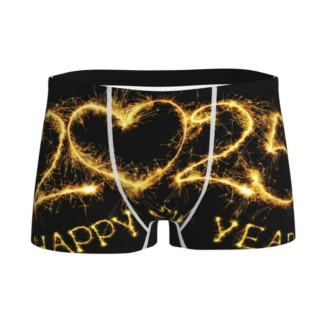 Logiee Happy New Year 2025 D Print Boys' Boxer Briefs,Tween Boy