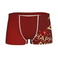 Logiee Happy New Year 2025 Print Boys' Boxer Briefs,Tween Boy Underwear