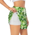 thumbnail image 1 of Logiee Happy St. Patrick's Day Print Women 2 in 1 Running Shorts,High Waisted Athletic Shorts,Gym Workout Shorts with Liner Pockets-X-Large, 1 of 7