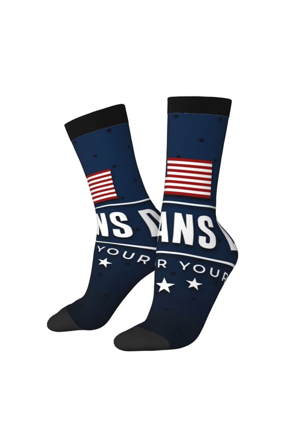 Happy Veterans Day Print Adult Socks for Men & Women,Calf Socks, Ankle Socks,Boots Socks,Breathable Casual Sock,Unisex Crew Socks