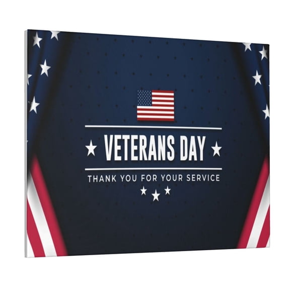 Logiee Happy Veterans Day Print Canvas Wall Art ,Art Poster,Canvas Decorative Picture,Decor Wall Pictures for Living Room Bedroom Bathroom,Ready to Hang
