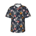 thumbnail image 1 of Logiee Hawaiian Style Print Mens Hawaiian Shirts,Loose-Fit Short Sleeve Button Down Tropical Aloha Beach Shirt,Summer Vacation Wedding Tops,Small, 1 of 7