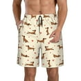 thumbnail image 1 of Logiee Heart Dachshund Print Mens Swim Trunks Quick Dry Board Shorts,Breathable Hawaii Beach Shorts Swimwear Bathing Suits-XX-Large, 1 of 6