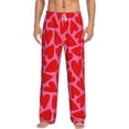 thumbnail image 1 of Logiee Heart Print Pajama Pants for Men,Men’s Pajama Bottoms,Mens PJ Pants with Pockets & Button Fly-X-Large, 1 of 6