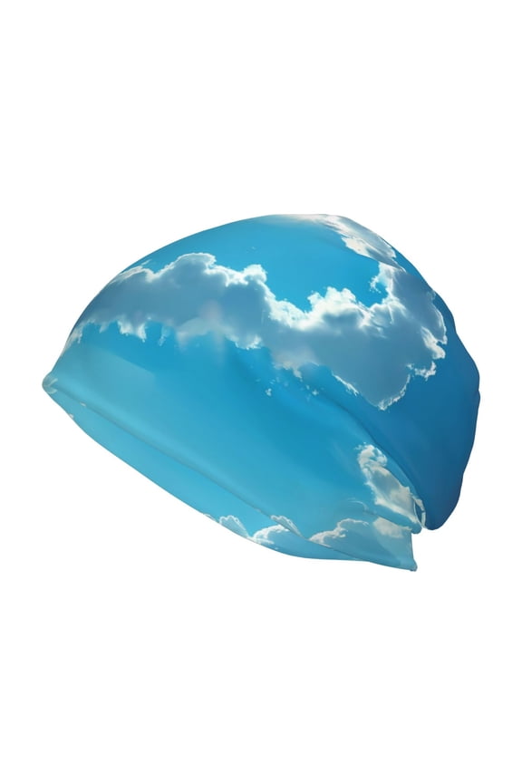 Heart Shaped Cloud Print Unisex Knit Beanie for Men Women Winter Hat,Beanies Skull Caps