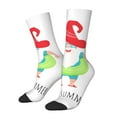 thumbnail image 1 of Logiee Hello Summer Gnome 2 Print Adult Socks for Men & Women,Calf Socks, Ankle Socks,Boots Socks,Breathable Casual Sock,Unisex Crew Socks, 1 of 6