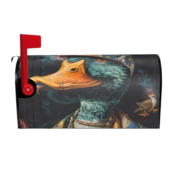 Logiee Hip-Hop Duck Print Post Letter Box Wrap Decor, Mailbox Cover Suitable for Standard Mailbox and Large Size Mailbox,Outdoor Yard Decoration-21x18 in